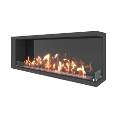 Биокамин угловой SteelHeat LONG 1300 правый