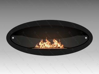 Настенный биокамин Lux Fire "Эллипс" 1200