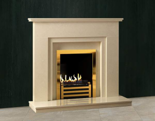 Биокамин в мраморном портале Firezo Grande, стандарт