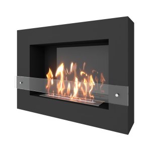 Биокамин SteelHeat WALL GRAND 900 черный