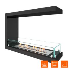 Биокамин торцевой SteelHeat Leader 700