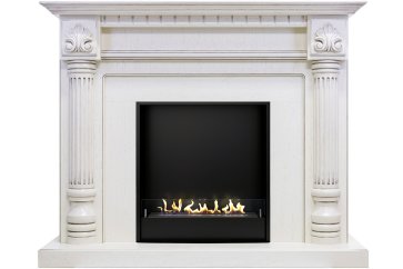 Биокамин в портале Firezo Edinburg Слоновая кость, стандарт