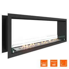 Биокамин сквозной SteelHeat Leader 1200