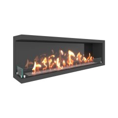 Биокамин угловой SteelHeat ONE 1500 левый