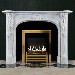 Биокамин в мраморном портале Firezo Come a Casa, стандарт