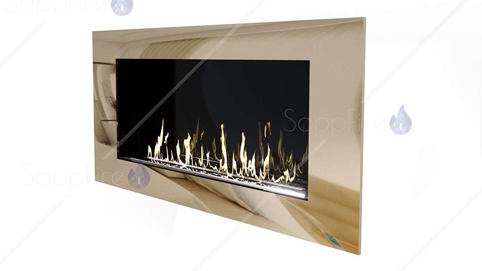 Биокамин встраиваемый SappFire Mercury Chrome 1800