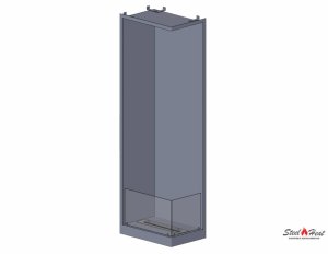 7653С Биокамин угловой на заказ