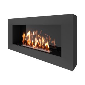 Биокамин SteelHeat WALL GRAND 1200 LITE черный