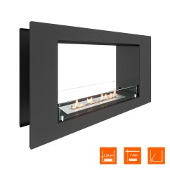 Биокамин сквозной SteelHeat LONG 900