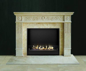 Биокамин в мраморном портале Firezo Marte, стандарт