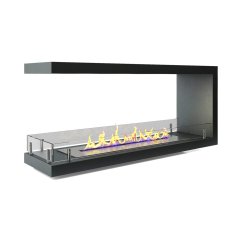 Торцевой сквозной биокамин Firezo Estremita finestra 800, стандарт