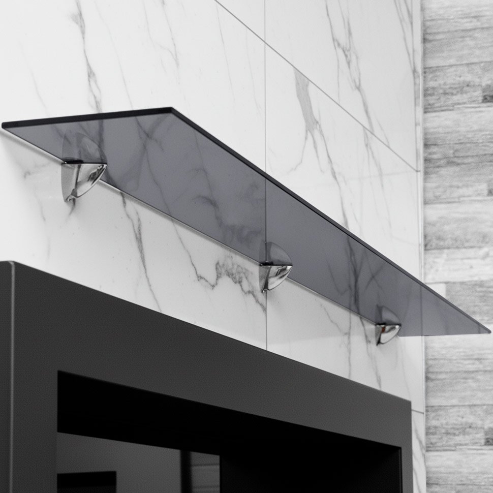 Стеклянная полка для биокамина Gray  1200 Стеклянная полка для биокамина Gray  1200