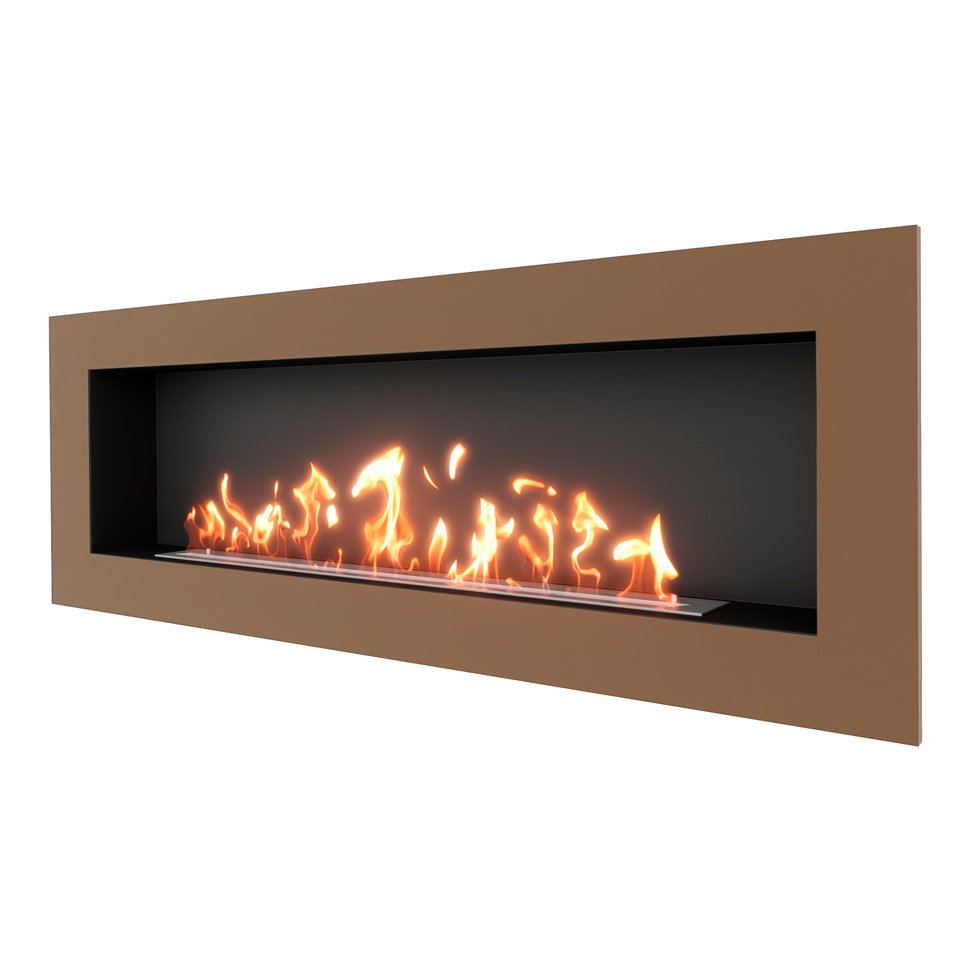 Биокамин встраиваемый SteelHeat GRAND 1800 с рамкой цвет бронза Биокамин встраиваемый SteelHeat GRAND 1800 с рамкой цвет бронза