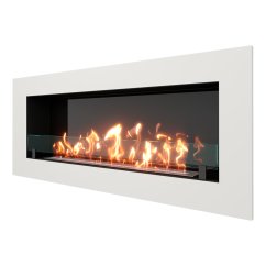 Биокамин встраиваемый SteelHeat GRAND 1500 с рамкой цвет белый