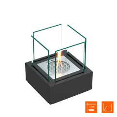 Настольный биокамин SteelHeat GLORIA черный