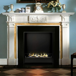 Биокамин в мраморном портале Firezo Boschetto, стандарт