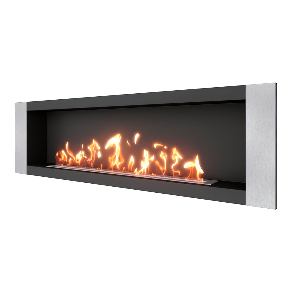 Биокамин встраиваемый SteelHeat LONG-V 1800 Биокамин встраиваемый SteelHeat LONG-V 1800