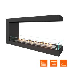 Биокамин торцевой SteelHeat ONE 1200