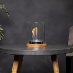 Столик с биокамином Catterheim UNO GRAPHITE NATUR